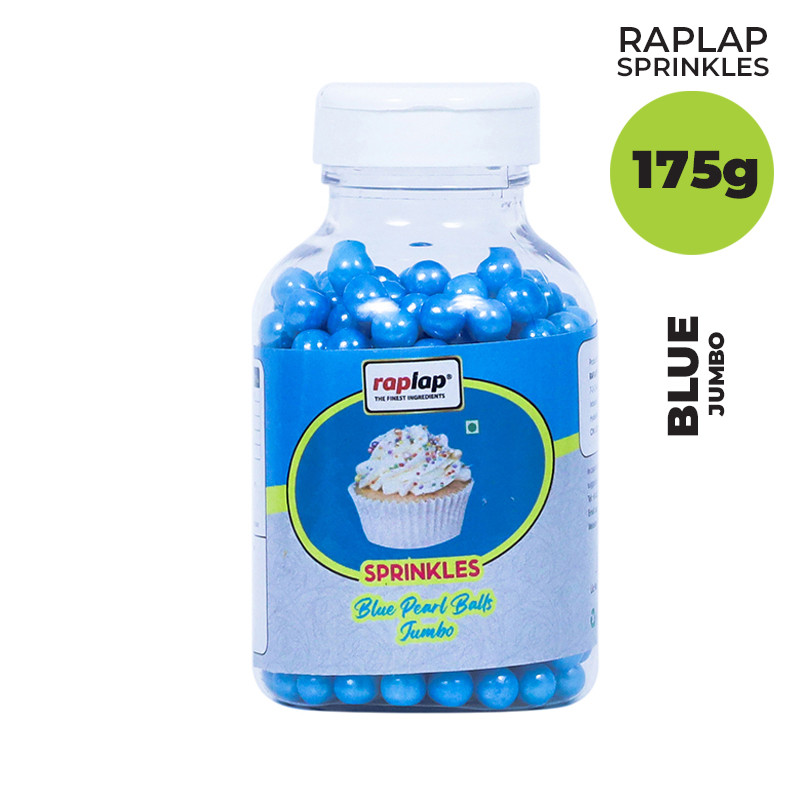 Raplap Sprinkle Pearl Balls Blue Jumbo 175grms