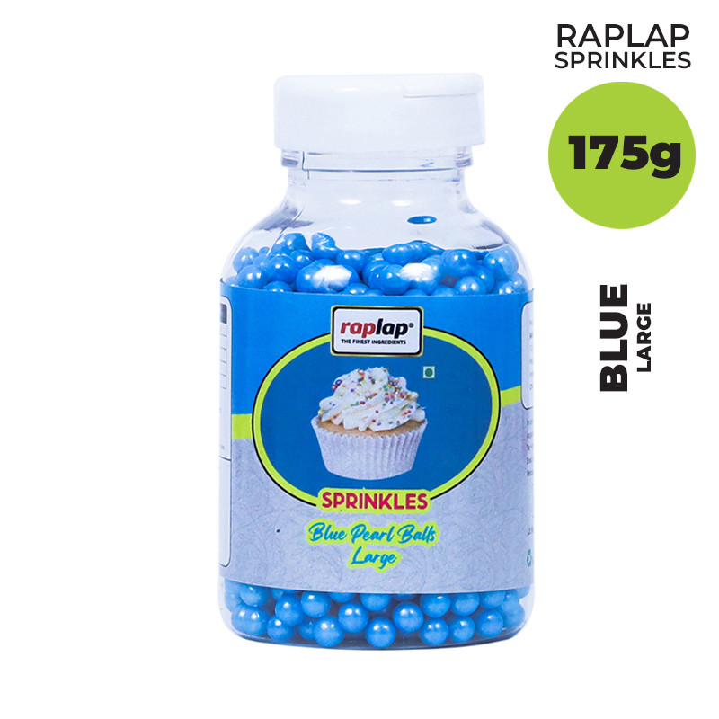 Raplap Sprinkle Pearl Balls Blue Large 175grms