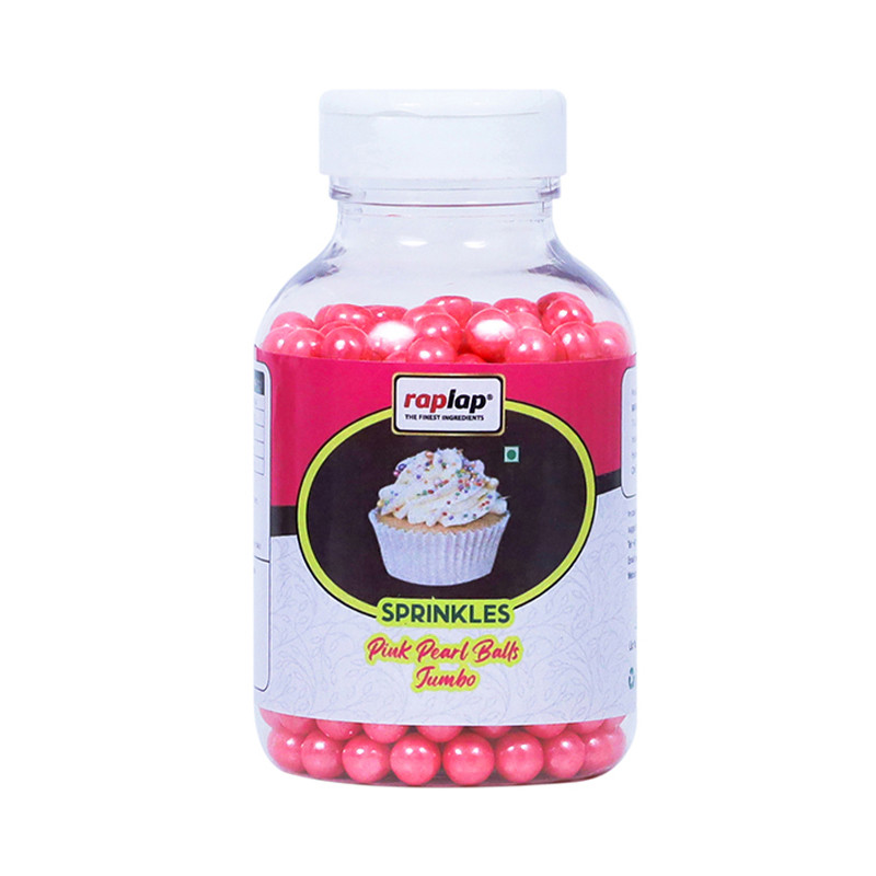 Raplap Sprinkle Pearl Balls Pink Jumbo 175grms