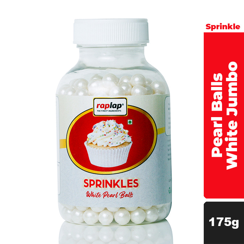 Raplap Sprinkle Pearl Balls White Jumbo 175g