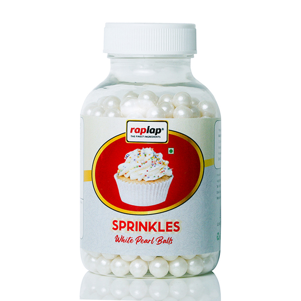 Raplap Sprinkle Pearl Balls White Jumbo 175g