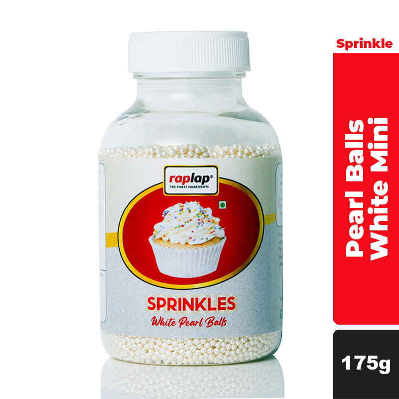 Raplap Sprinkle Pearl Balls White Mini 175g