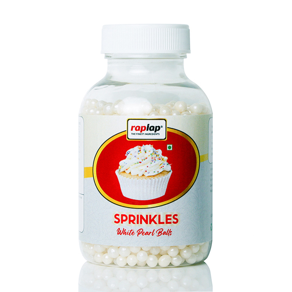 Raplap Sprinkle Pearl Balls White Small 175g