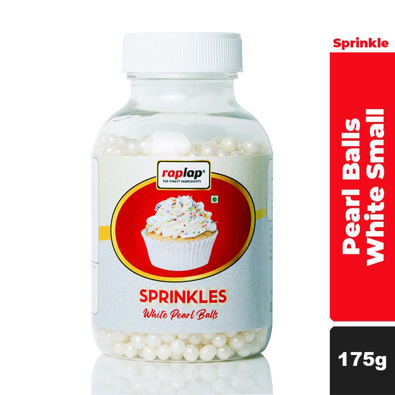 Raplap Sprinkle Pearl Balls White Small 175g