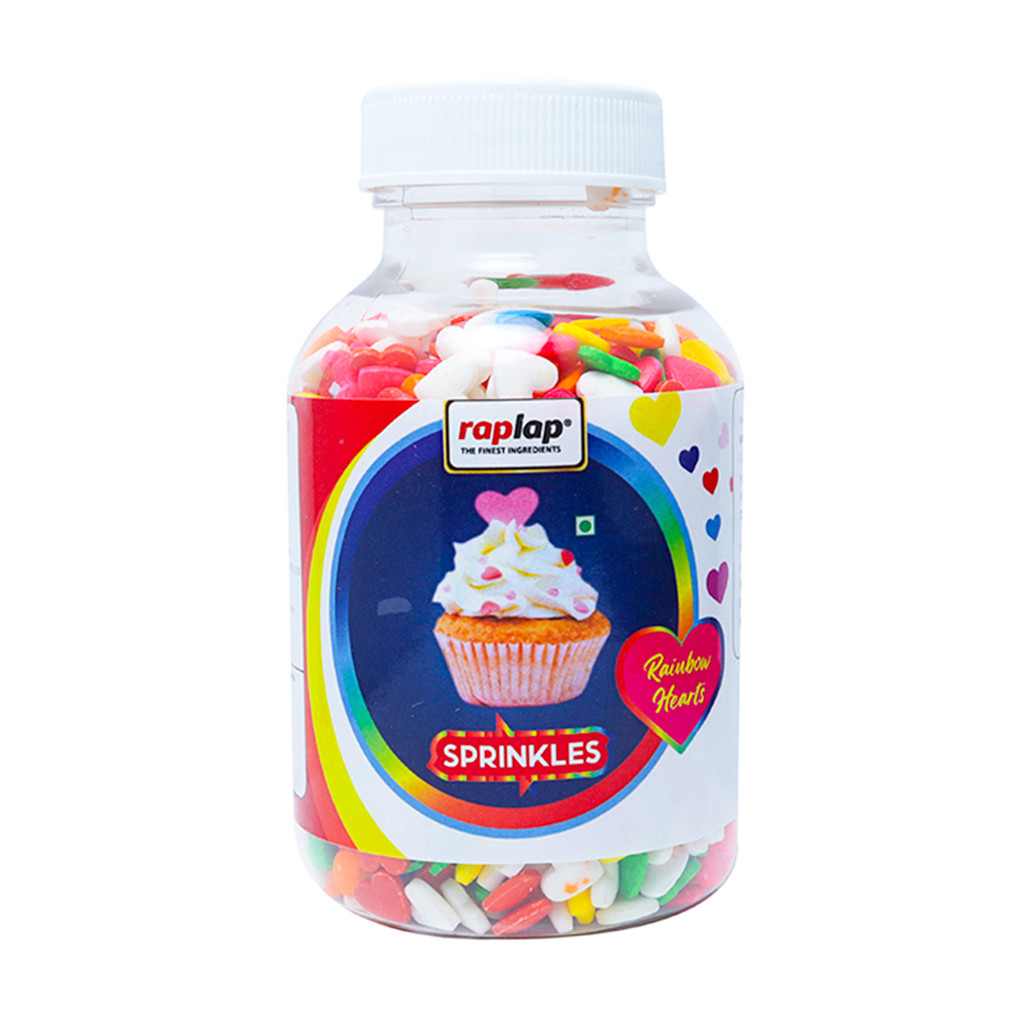 Raplap Sprinkle Rainbow Hearts Mix 175g