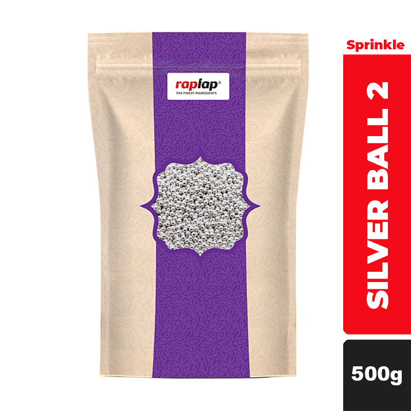Raplap Sprinkle Silver Ball 2-500g