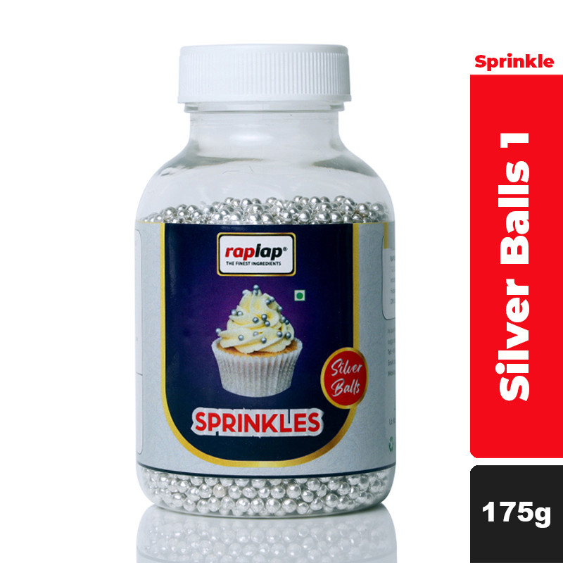 Raplap Sprinkle Silver Balls 1-175g