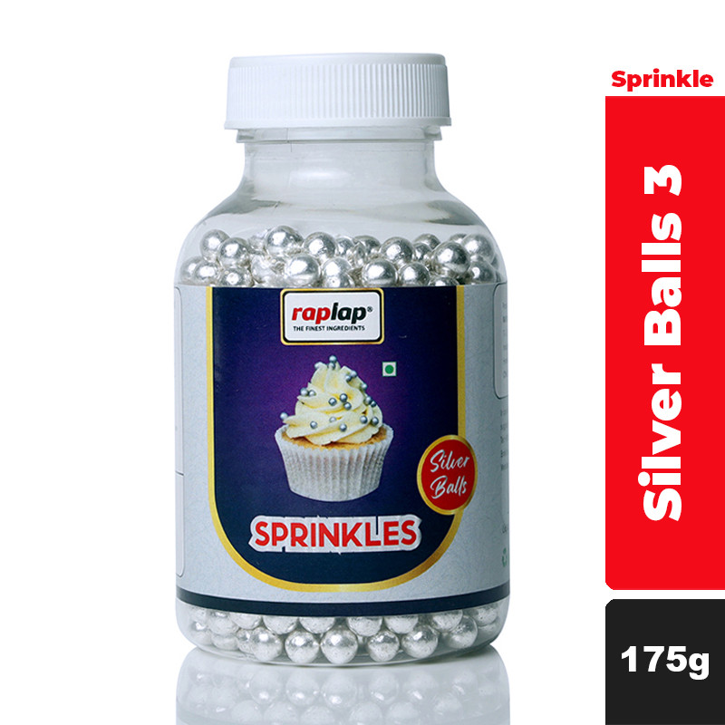 Raplap Sprinkle Silver Balls 3-175g