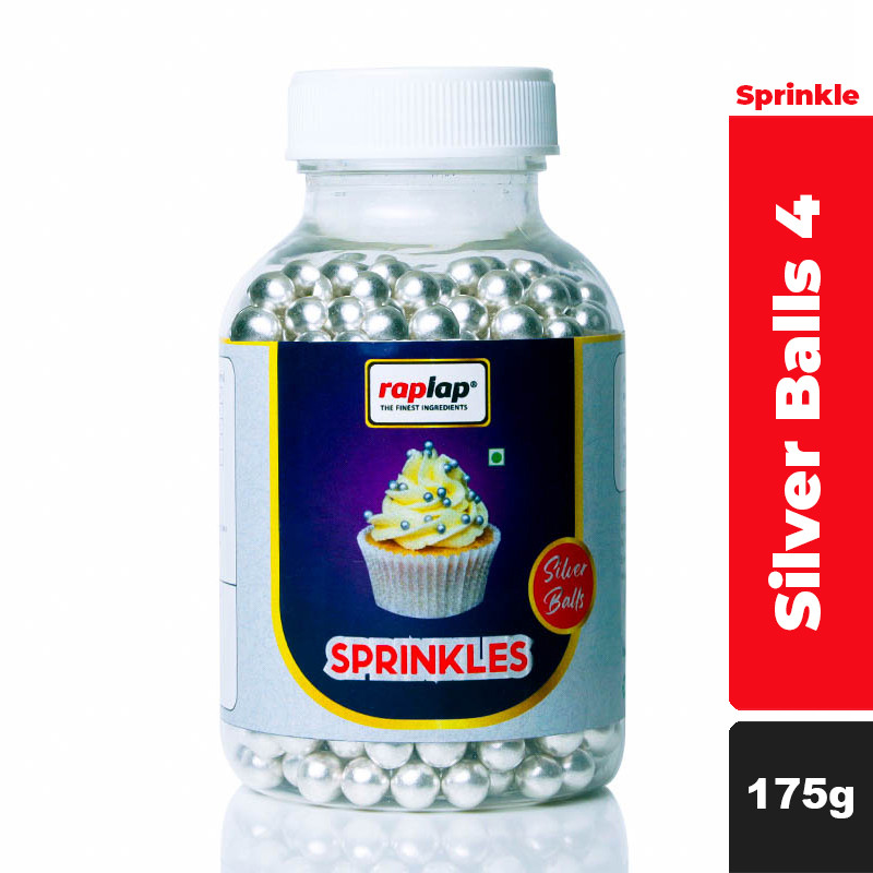 Raplap Sprinkle Silver Balls 4-175g
