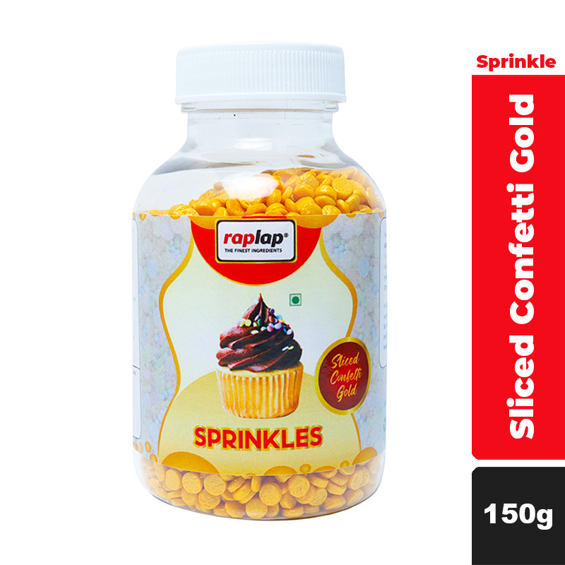 Raplap Sprinkle Sliced Confetti Gold 150g