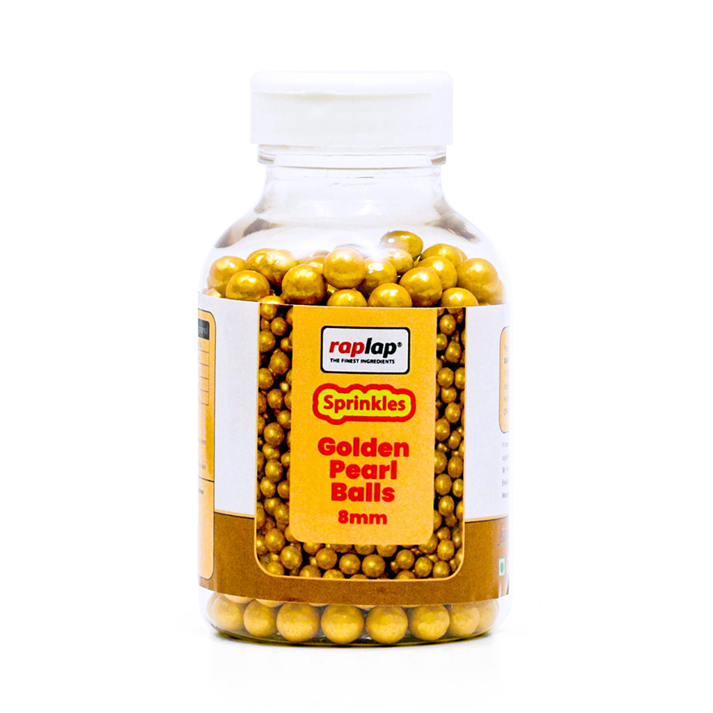 RAPLAP Sprinkles Golden Pearl Balls 8mm 175g