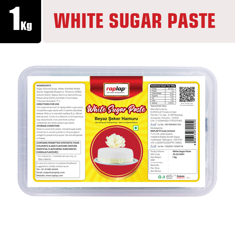 Raplap White Sugar Paste 1kg