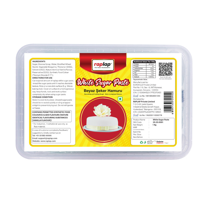 Raplap White Sugar Paste 1kg