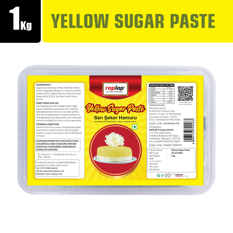 Raplap Yellow Sugar Paste 1kg