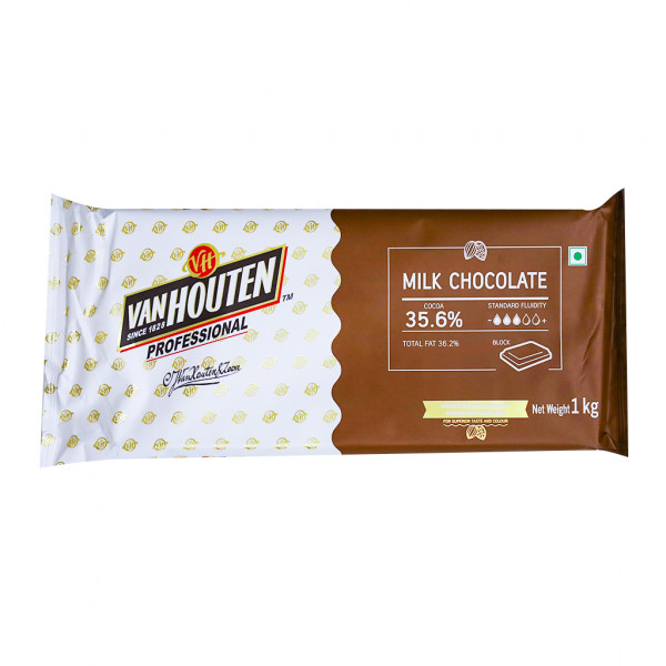 Image of VanHouten Milk Chocolate 35.6% - 1Kg