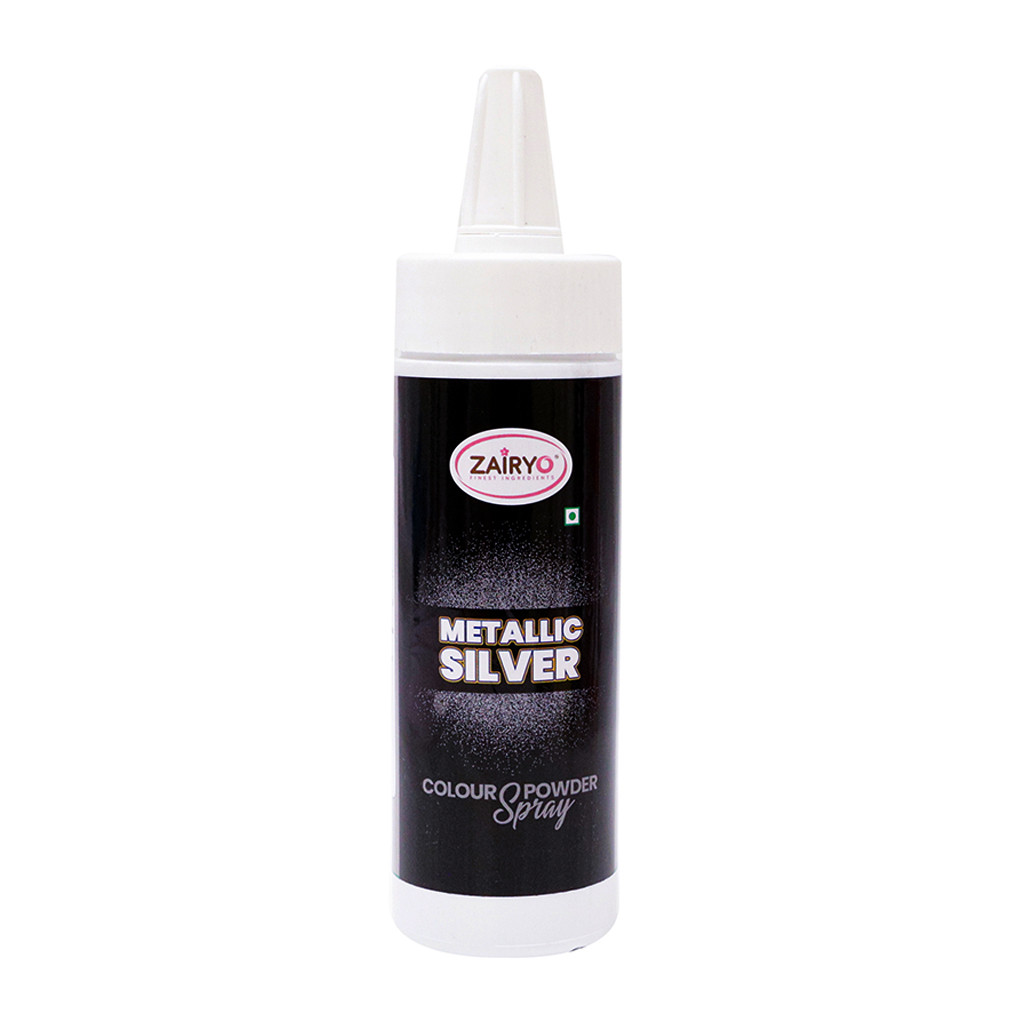 Zairyo Metallic Silver Colour Powder Spray 25g