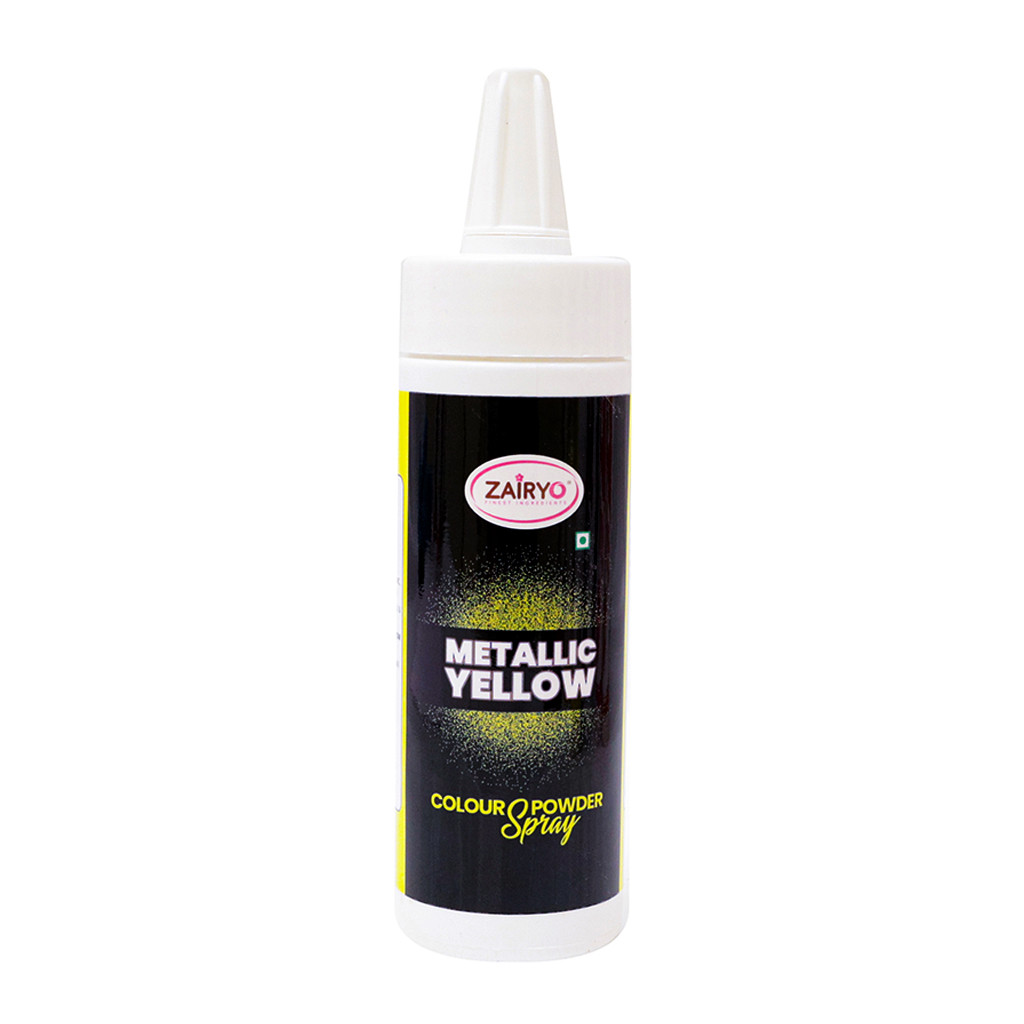 Zairyo Metallic Yellow Colour Powder Spray 25g