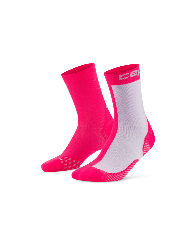 CEP RUN EDITION HALF &amp; HALF MID-CUT SOCKS