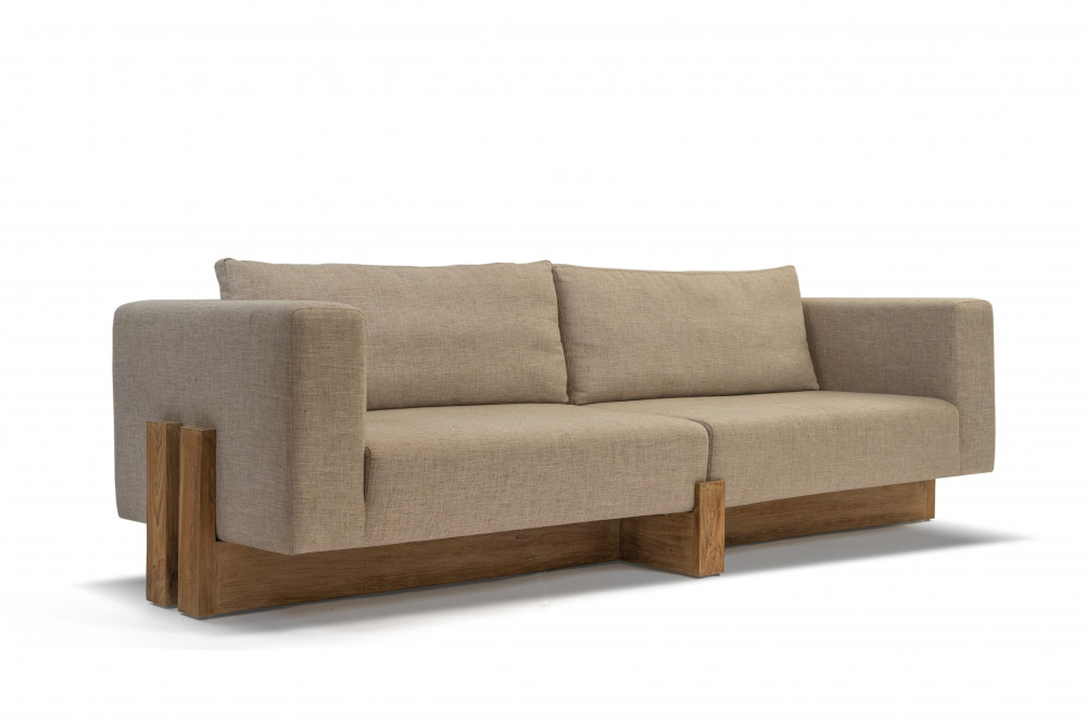 Parallel Wooden Sofa