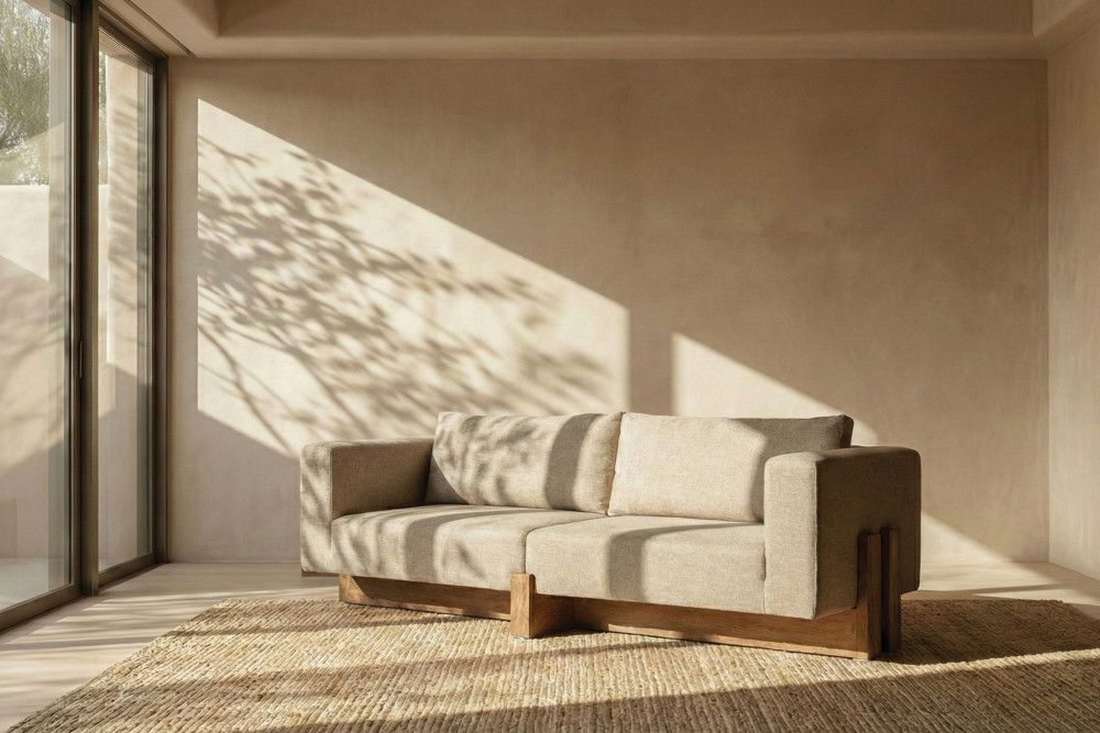 Parallel Wooden Sofa