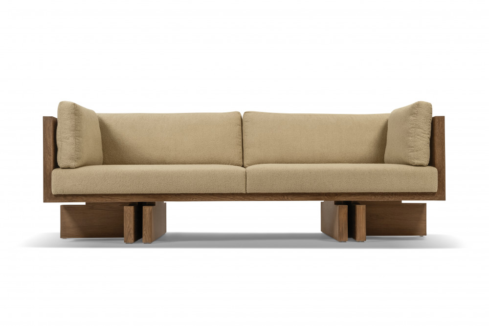 Plinth Wooden Sofa