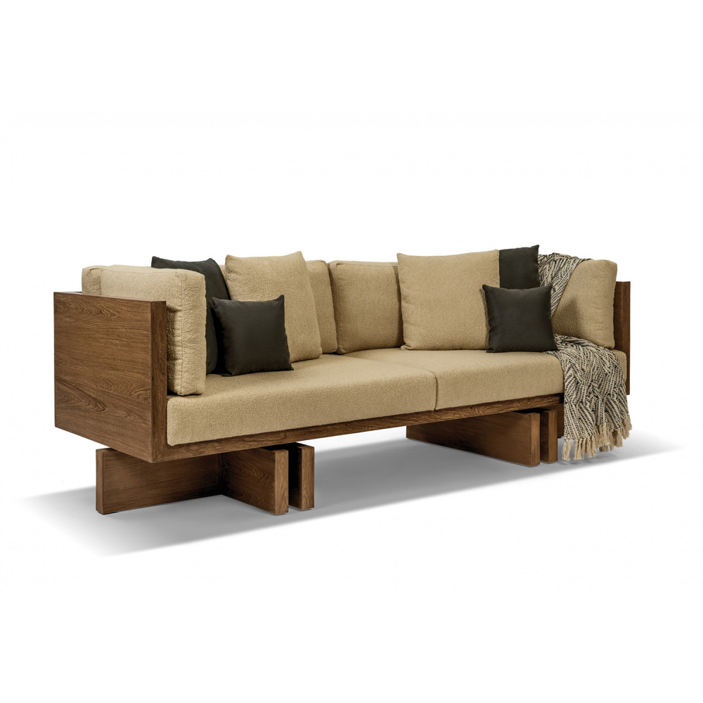 Plinth Wooden Sofa