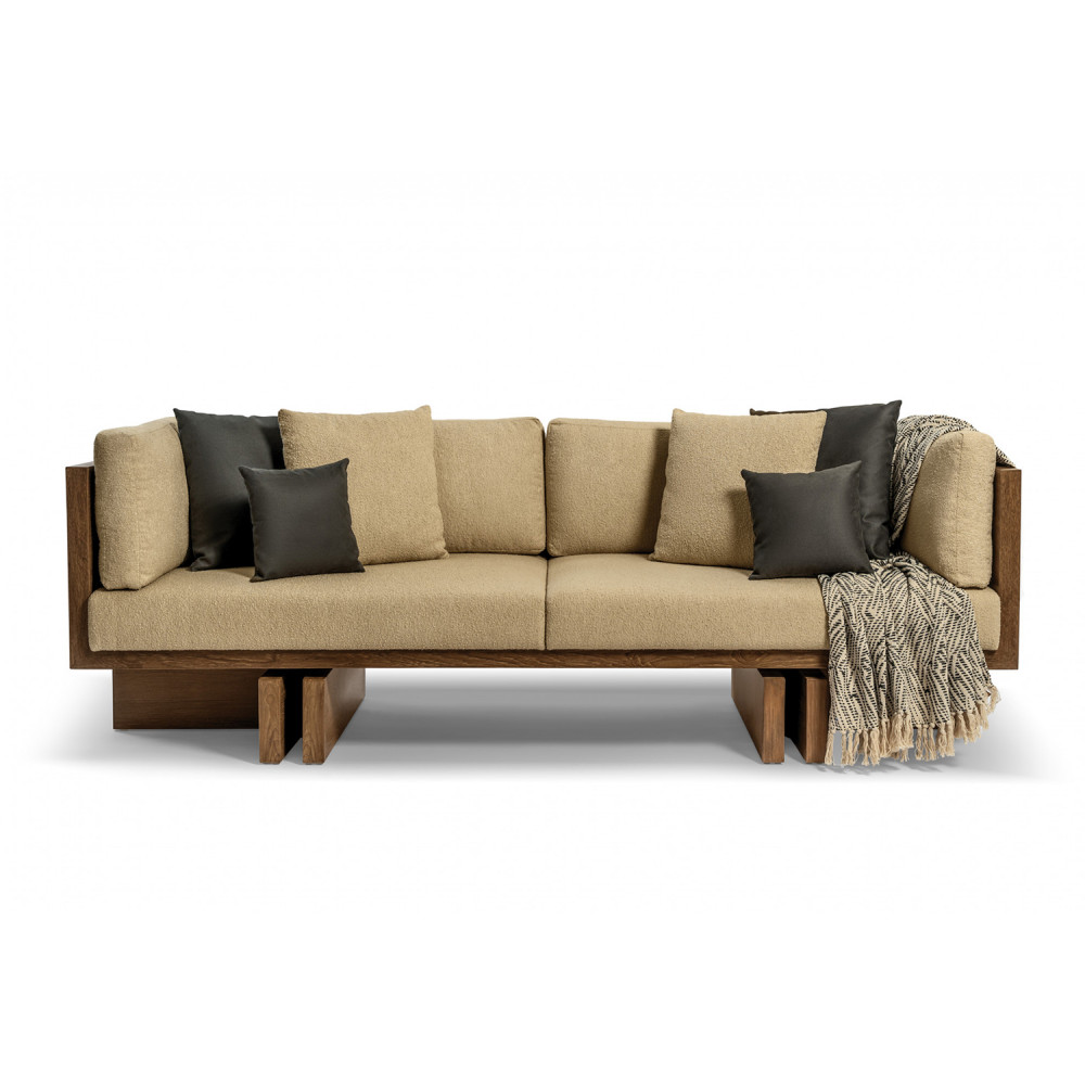 Plinth Wooden Sofa