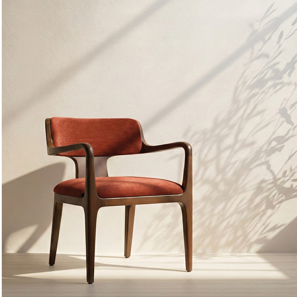 Burgundy Armchair