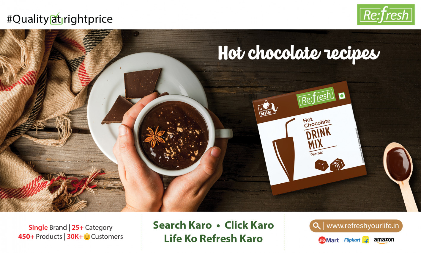 Homemade hot chocolate