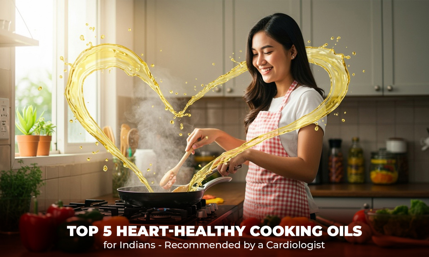 Top 5 Heart Healthy Cooking Oils Suggested by Cardiologist