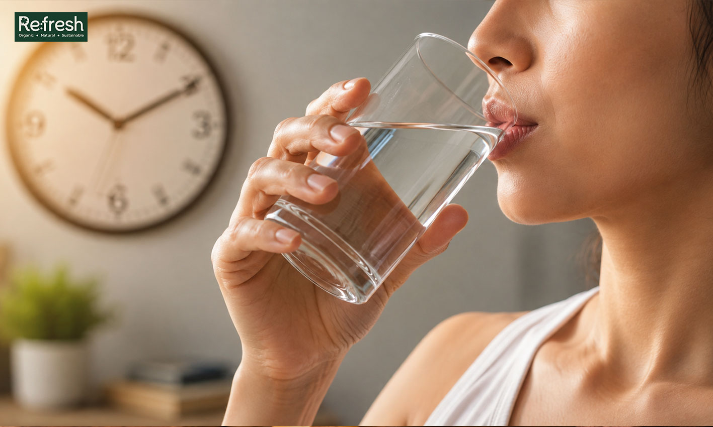 drinking water