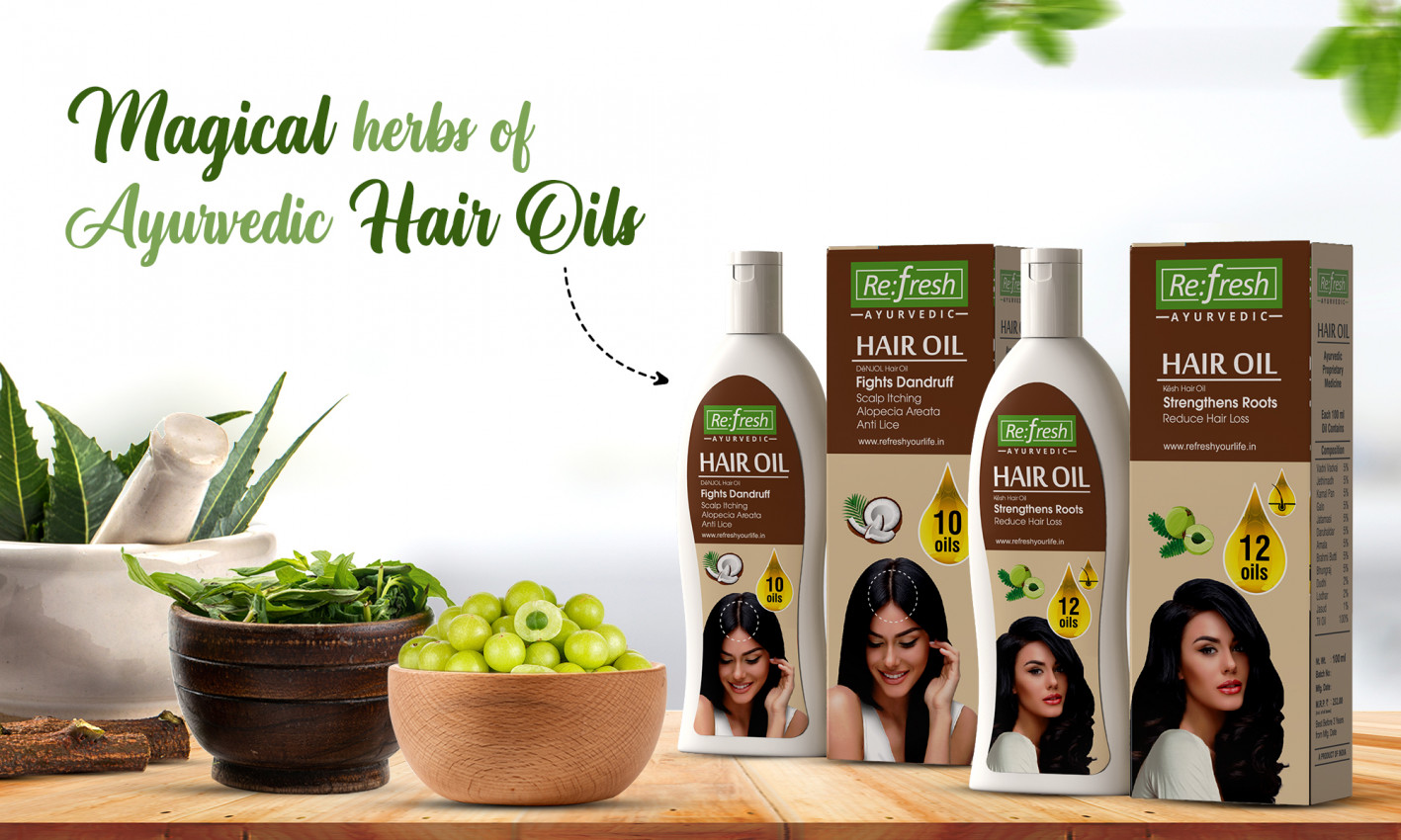the herbal magic of Ayurvedic Hair oils