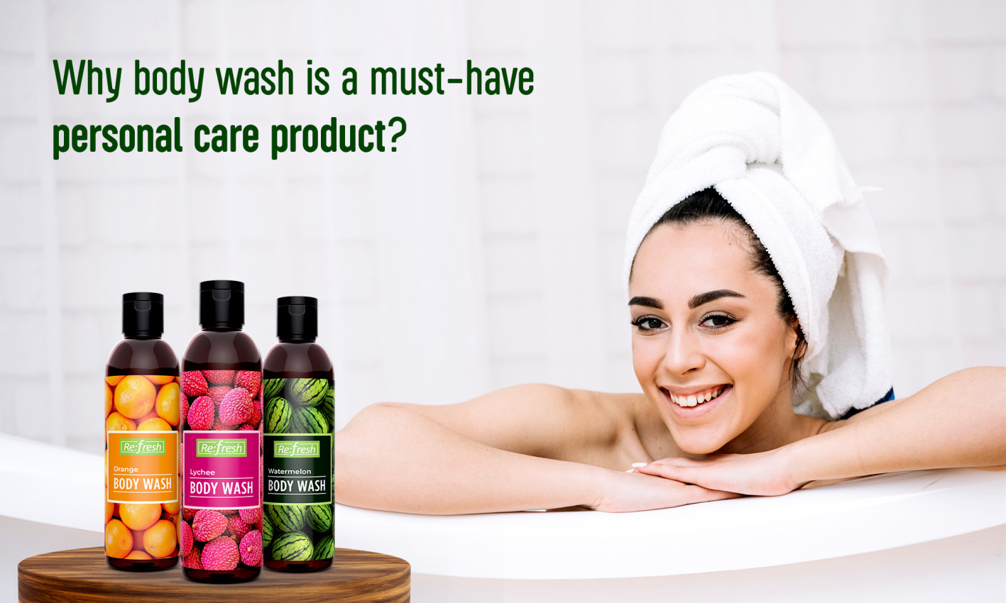 summer skin care with body wash