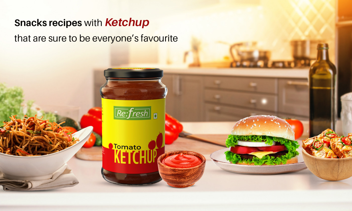 snacks recipes with to tomato ketchup