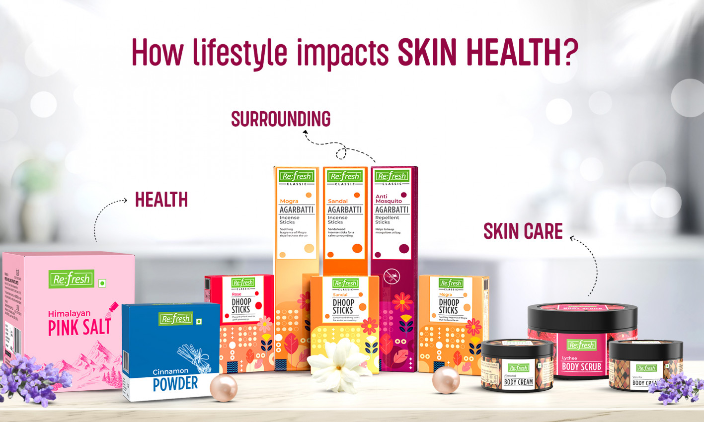 lifestyle impacts skin health