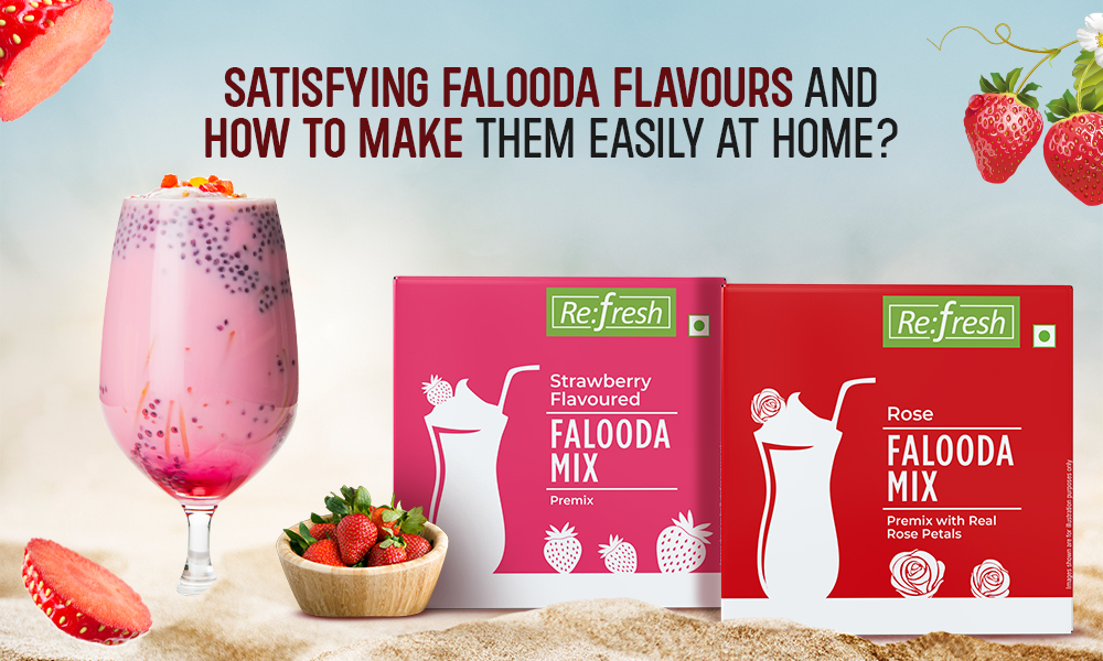 Satisfying falooda flavours with recipe