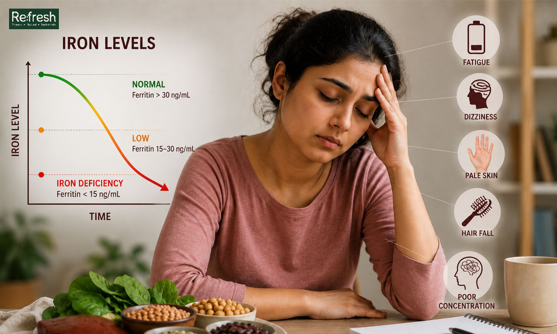 iron deficiency symptoms