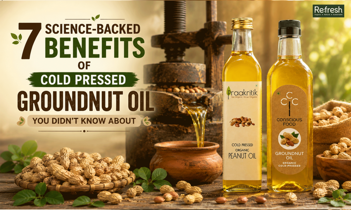 Cold Pressed Groundnut Oil benefits