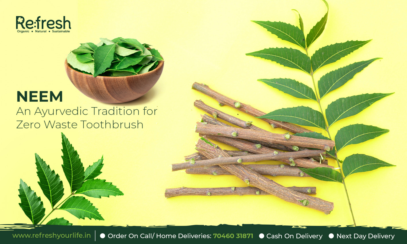 Neem Tree Teeth Neem: An Ayurvedic Tradition for Zero Waste Toothbrush