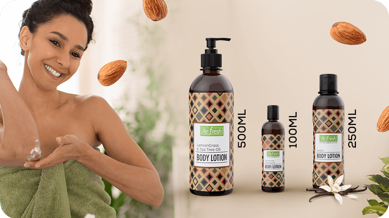 Buy Premium Quality Body Lotions for All Skin Types Online Re fresh