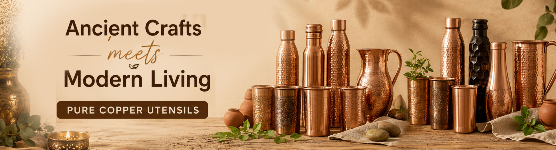 Copper Water Bottles &amp; Utensils