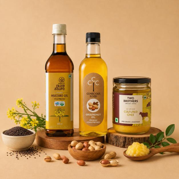 Category Alt Cold Pressed Oils &amp; A2 Desi Ghee - 100% Pure &amp; Natural