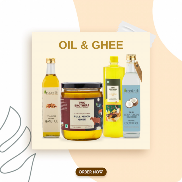 Oil & Ghee | Cold-Pressed, Organic, A2 | Healthy | Buy Now