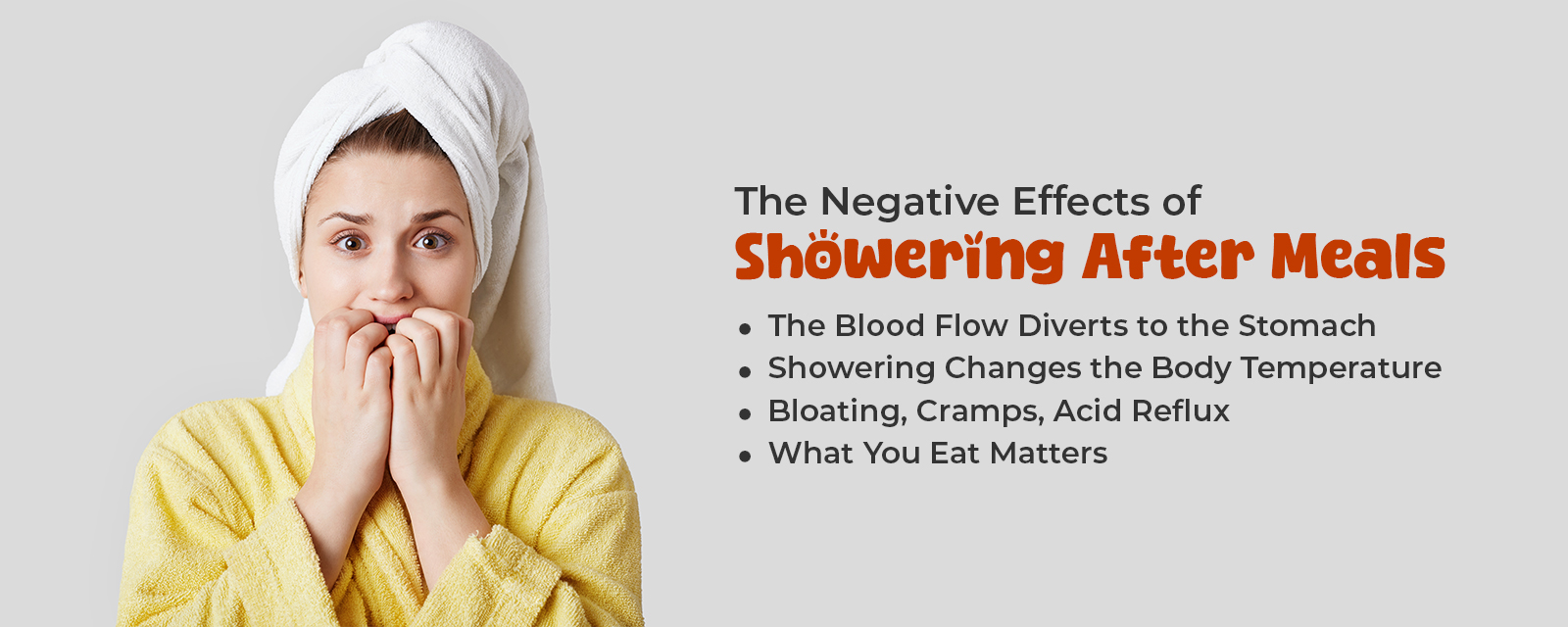 Find the negative effects of showering after meals | RefreshYourLife.in