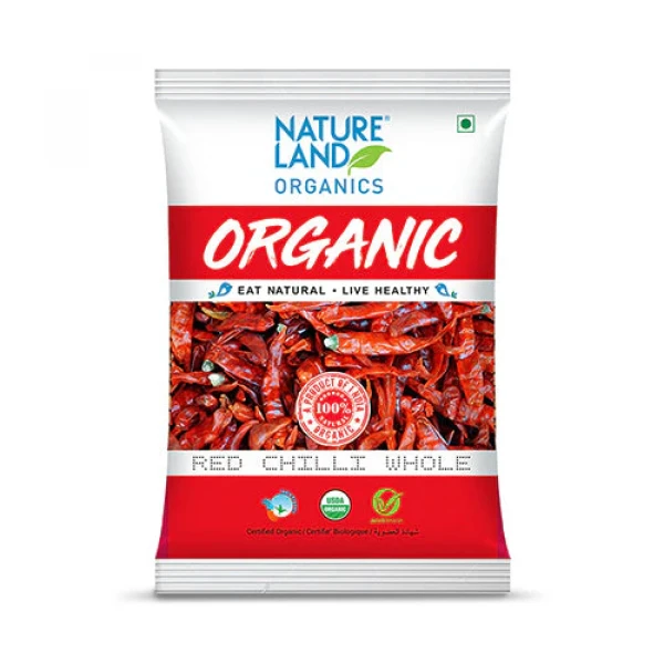 Image of Natureland Red Chilli Whole - 50 Gm