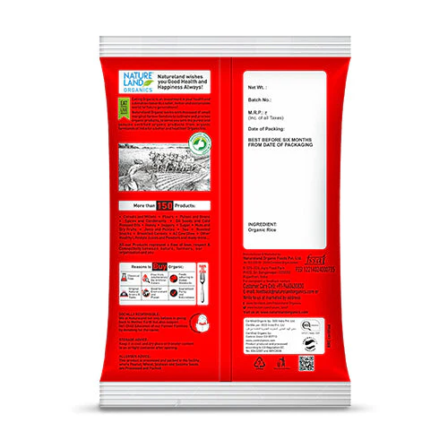 Natureland Red Rice Poha - 500 Gm