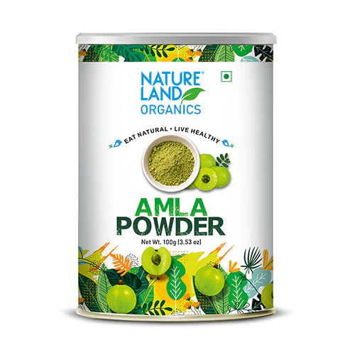 Natureland Organics Amla Powder 100g Organic Indian Gooseberry Powder