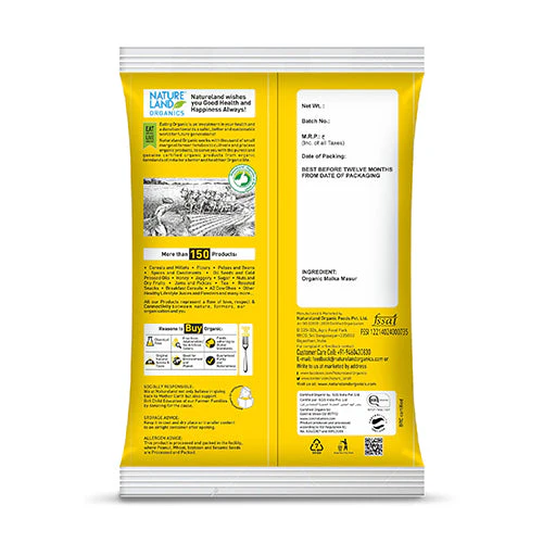 Natureland Masur Split Washed - 500 Gm