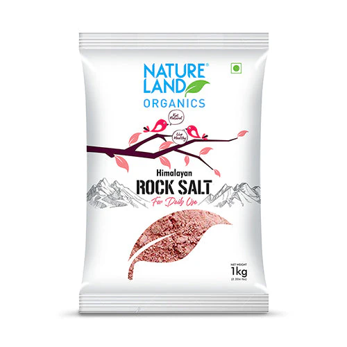 Natureland Himalayan Pink Rock Salt - 1kg - Sendha Namak