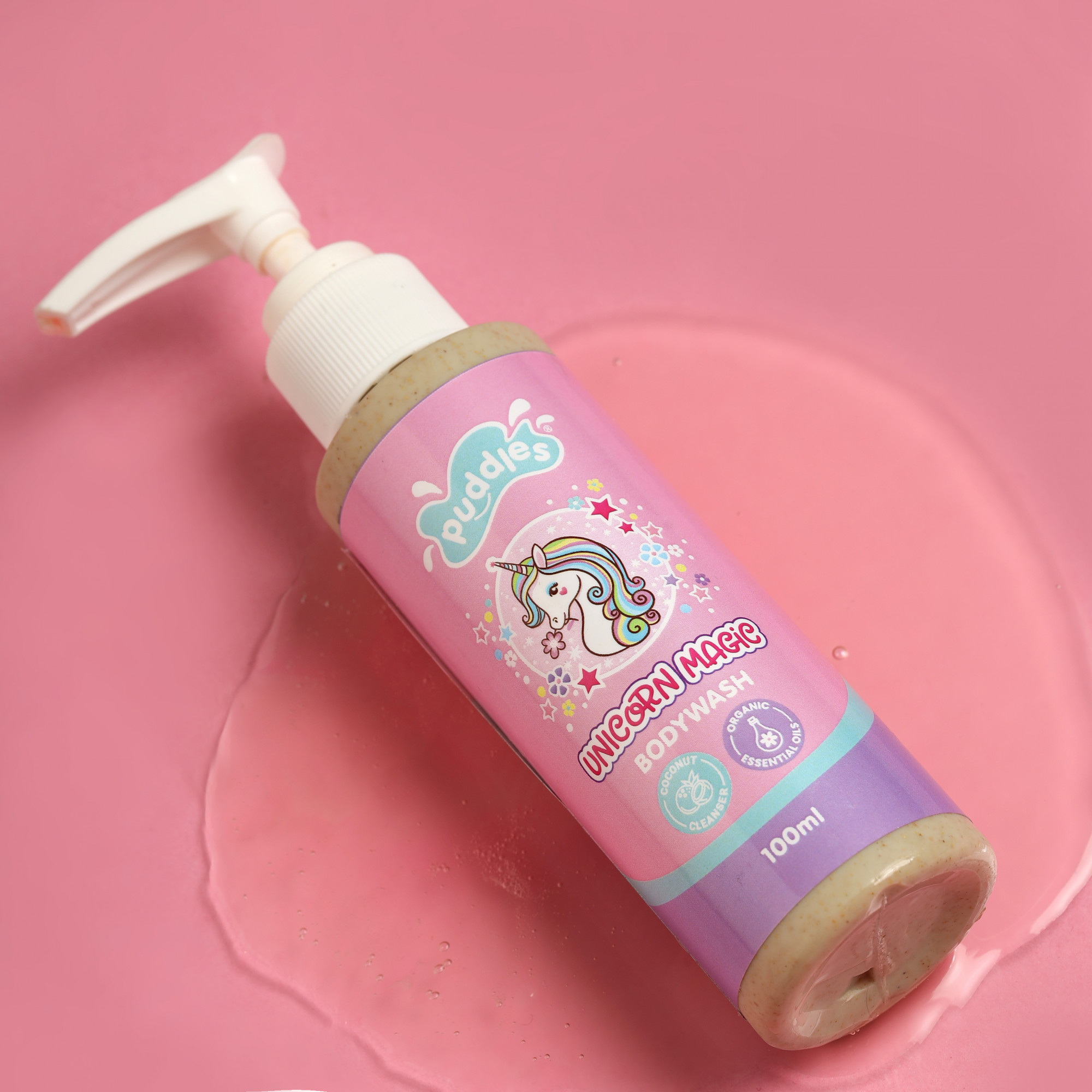 Puddles Kids Body Wash Unicorn Magic Age 2 Plus - 100 Ml